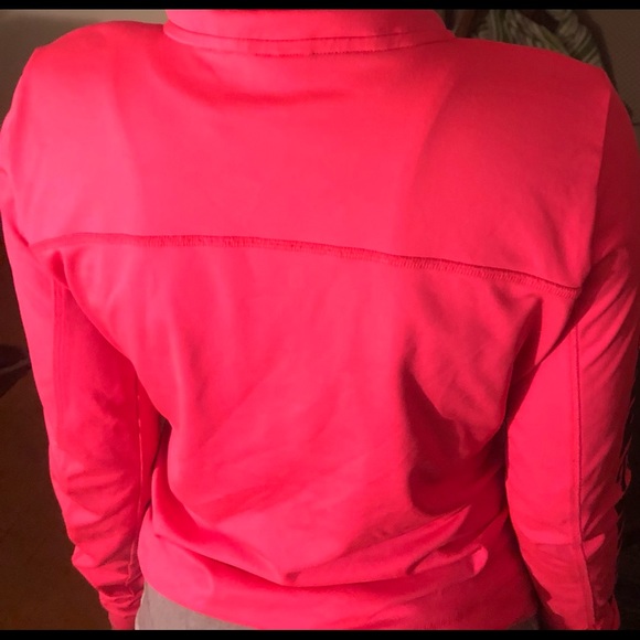 PINK pink  zip up athletic sweater - Picture 4 of 4